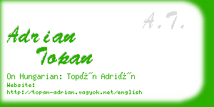adrian topan business card